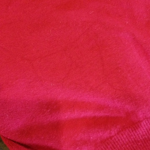 Sexy red sweater with sparkly buttons size L - Picture 8 of 8